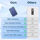 Voice Recorder 64GB 1536Kbps Sound Quality Voice Activated 35H Recording — photo 5