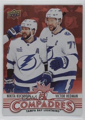 2025 Upper Deck Series 1 Compadres Red /199 Nikita Kucherov Victor Hedman 1u5k