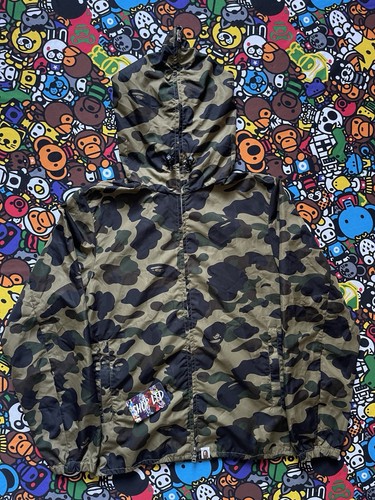 A Bathing Ape OG Green Camo Windbreaker Jacket - Imagen 2 de 8