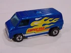 Hot Wheels Blackwall Super Van Blue with Flames