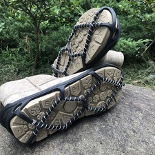Ice Traction for Shoes Nonslip Gripper Spikes Mountaineering Crampons