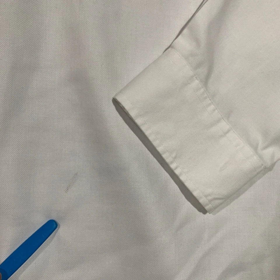 Roundtree & Yorke TravelSmart Mens 4XB White Button Down LS Dress Shirt Pocket - Image 4 of 4