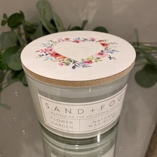 ✨ SAND AND FOG  340g/12oz  * Flower Garden* 2 WICK SOY CANDLE NEW
