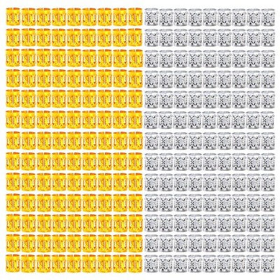Dreadlock Metal Cuffs 400 Pcs Aluminum Gold
