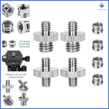Camera Mount Adapter Set 8PCS 1/4 to 3/8 Inch Threaded Screws