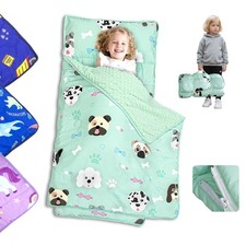 Toddler Nap Mat Ultra Large Thickened 55''x35'', Soft Sleeping Bag with Remov...