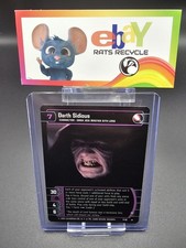 star wars tcg card game ULTRA RARE card in protector case darth sidious 7/110