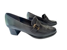 Calico Women's Brown Leather Horsebit Loafers Block Heel Shoes Sz 6 M NWT Boxed
