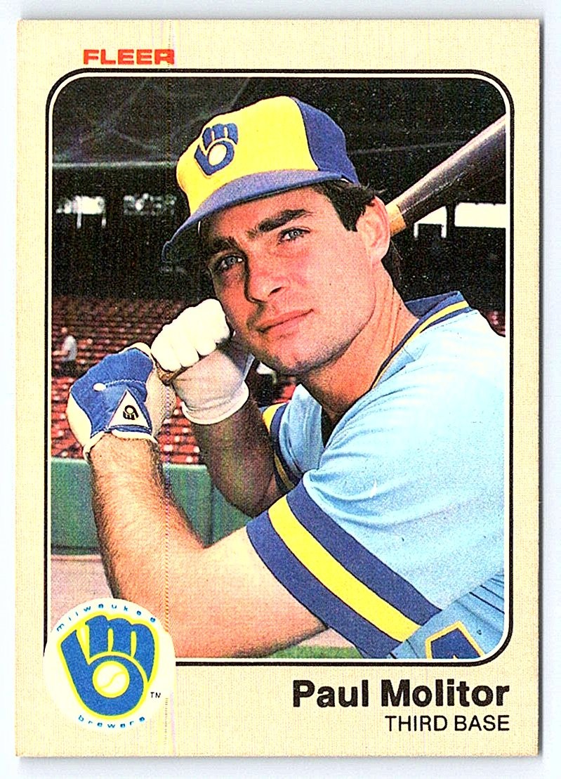 Paul Molitor - Milwaukee Brewers 1983 Fleer card #40