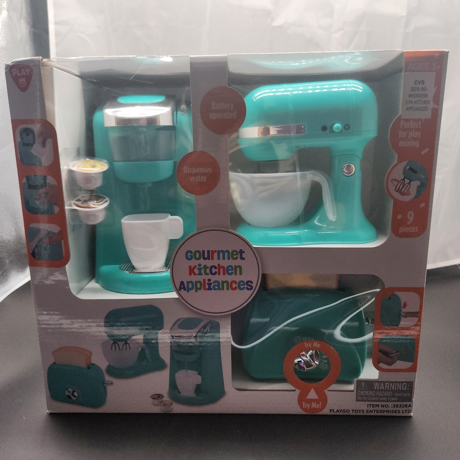 Play Go First Kitchen Appliance Trio Playset-Coffee K-Cup, M
