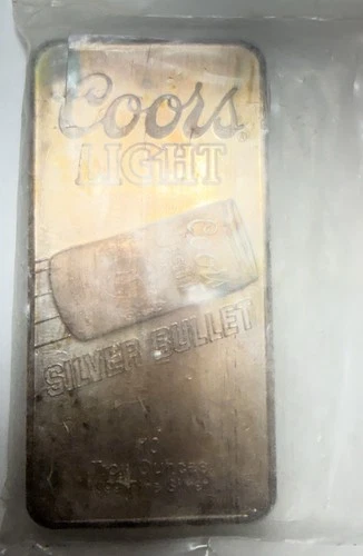 10 Troy oz .999 Fine Silver Bar – Coors Light – Sunshine Mining Co.