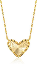 Heart Necklace for Women Dainty 14K Gold Filled Necklace Cute Heart Pendant Adju