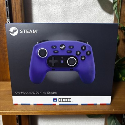 Wireless HORI Pad Controller for Steam Luminous Violet Blue Japan