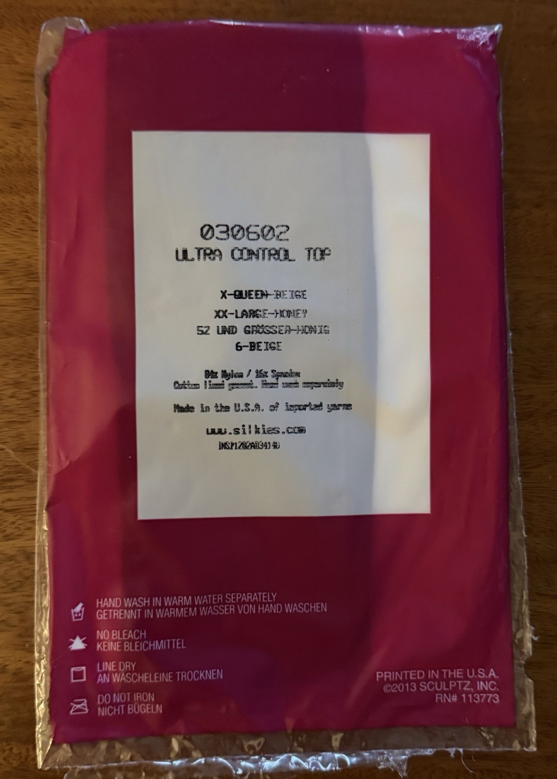 7 Pairs Silkies Ultra Control Top Pantyhose XX-LARGE X-QUEEN Honey Beige 030602