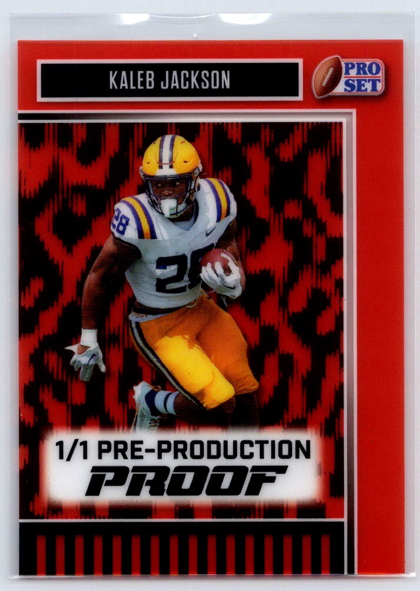 2025 Leaf Metal Pro Set Football Proof #1/1 Kaleb Jackson | eBay
