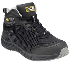 Image of Jcb Workwear Hydradig Mid Cut Boots Black Size 7