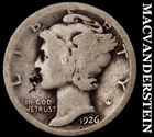 1926 Silver Mercury Dime - Scarce  Better Date  No Reserve  #G8760