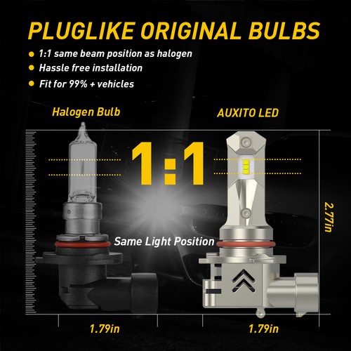 2Pair 9006 Headlight LED 9005 Bulb Bright Kit 6000K Combo 12000LM High Low Beam - Picture 10 of 11