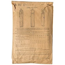 Antique 1899 Butterick Publishing Co. Sewing Pattern Ladies Dress No. 6101