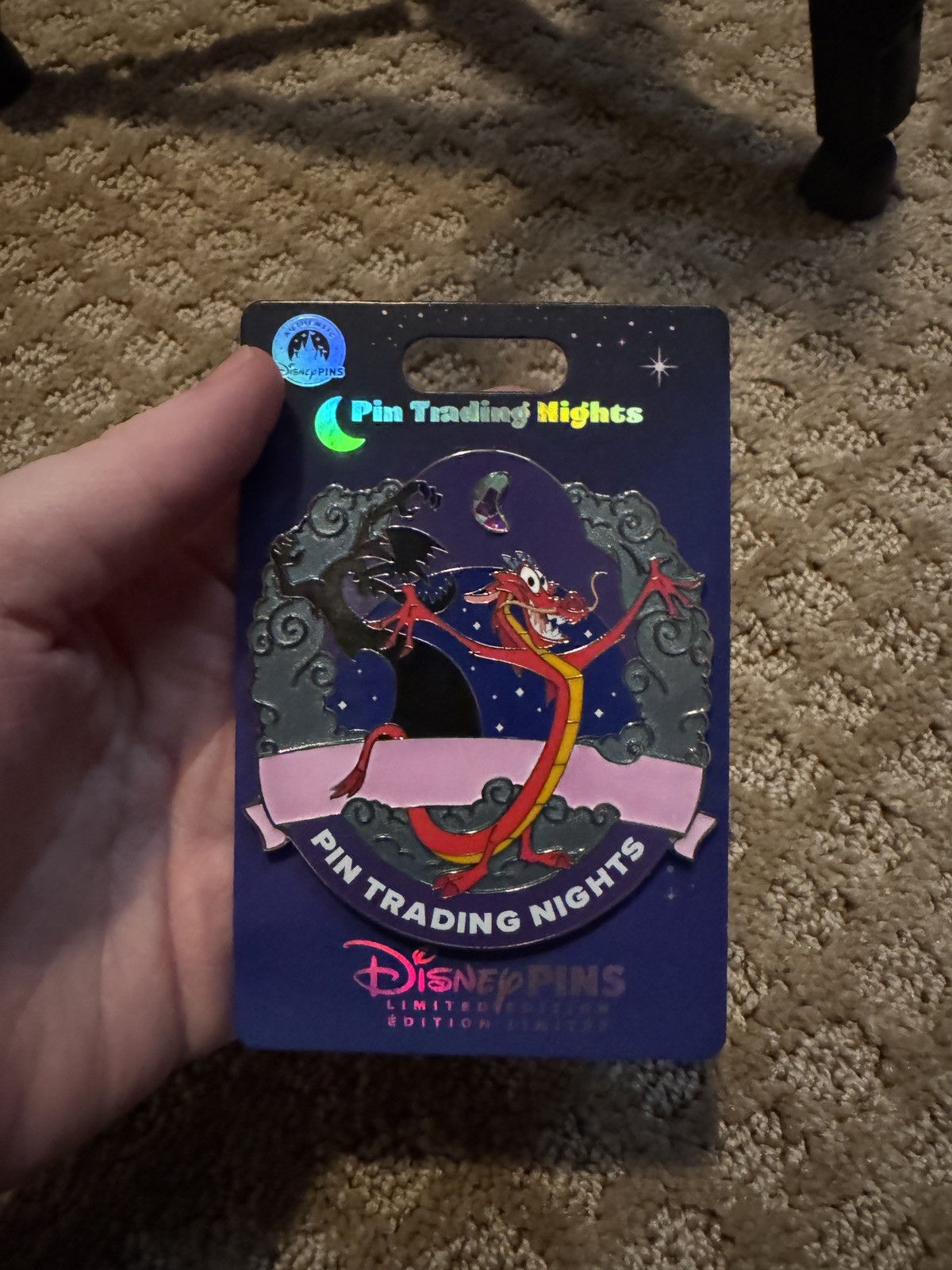 2026 Walt Disney World Pin Trading Night Mushu Jumbo Pin - Limited Edition 500