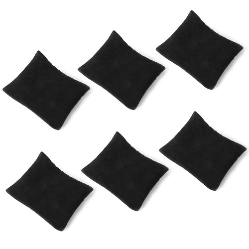 6pc-Velvet Small Bracelet/Watch Pillow Jewelry Displays (Black)