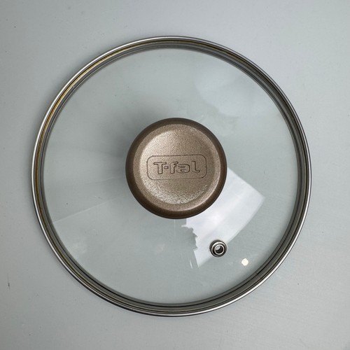 T-fal 5-1/2” Replacement Lid Glass Pan Pot Inner Rim Vented Grey Handle - Picture 1 of 4