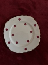 Royal Vale Red Polka Dot Bone China Tea Plate