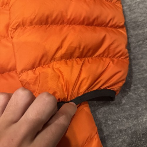 Chaqueta Pullover Supreme Micro Down Media Cremallera Con Capucha Naranja Oscuro Rojo L Grande - Imagen 6 de 6