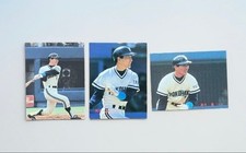 Pr Essional Baseball Card Taiyo Whales Yutaka Takagi 3-Piece Set