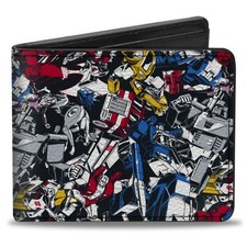 Bi-Fold Wallet Transformers Autobot and Decepticon Robots and Alternate Modes Co