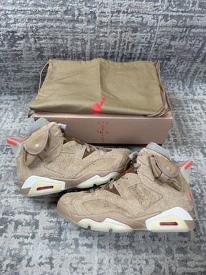 Size 8 - Nike Air Jordan 6 Retro SP Cactus Jack Travis Scott Brown  DH0690-200