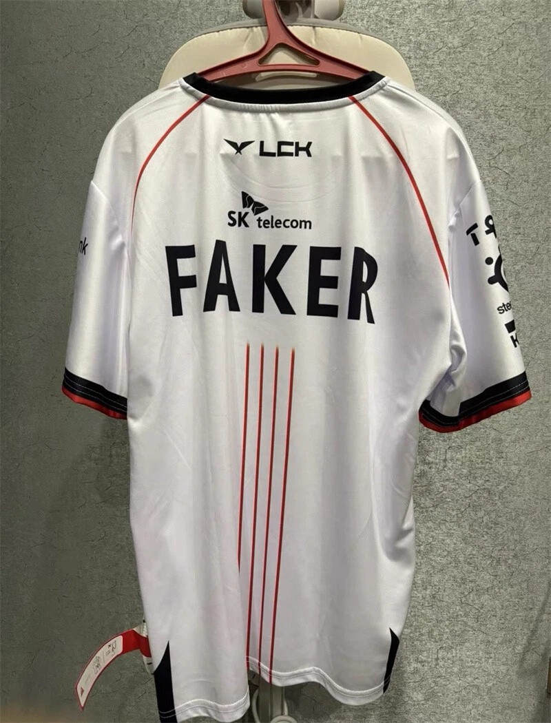 スポーツ選手 T1 Faker LCK 2024 Jersey 2024 LCK Team T1 Uniform Jersey S14 Faker T-shirt World