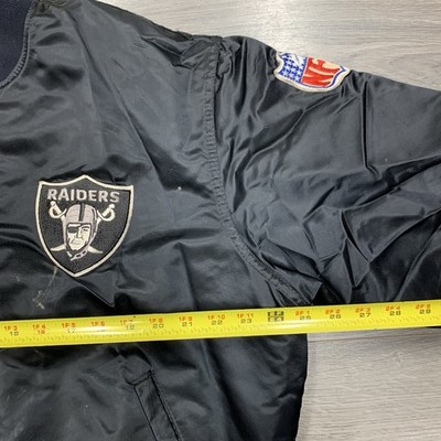 Vintage 80s Starter Los Angeles Raiders Satin Jacket XL RARE MENS