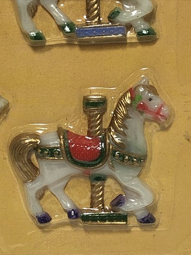 Vintage Carousel Horse Refrigerator Magnet Set #9221 J.S.N.Y. New Old Stock - Picture 5 of 16