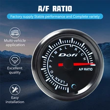 2" 52mm 7 Colors LED Pointer Narrowband Car Air Fuel Ratio Gauge Meter Universal