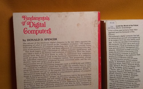 2 PB book lot Vintage Computer Martin Greenberger Donald Spencer Digital Future - Foto 11 di 14