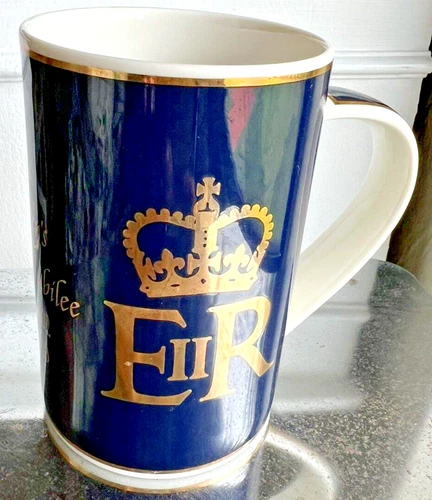VTG 2002 Queen Elizabeth Golden Jubilee 1952-2002 Mug Fine Bone China by Dunoon