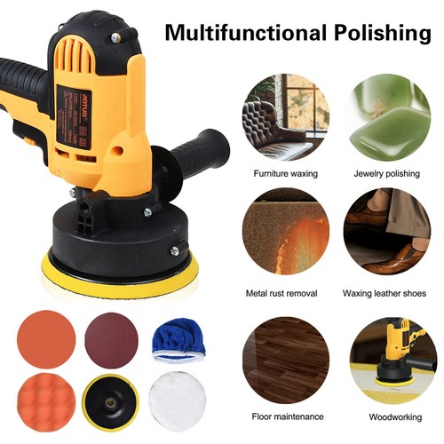 Kit de máquina pulidora de pulido de automóvil rotativa mini pulidora de automóvil lijadora amortiguadora almohadillas de 5 - Imagen 5 de 12