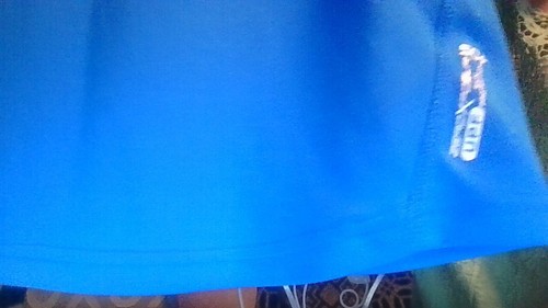 Zero Xposure L 14/16 Youth UPF Sun Protection 50+ Blue/White Shirt Activewear - Picture 7 of 10