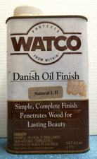 Watco Danish Oil Finish, Natural L II  1 Pint  91011  FS