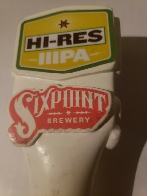 Six Point Brewery BEER TAP HANDLE HI-RES IPA 11 Inch Pub Bar Dorm Cave Party NY
