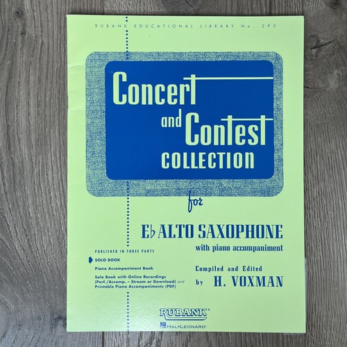 Concert and Contest Collection Eb Alto Saxophone Solo W/Piano New Hal Leonard - Picture 2 of 6