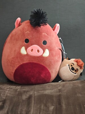 *New* Squishmallows ~ PUMBAA & TIMON ~ Disney Lion King Plush ~ Pumba 12'' & Timo