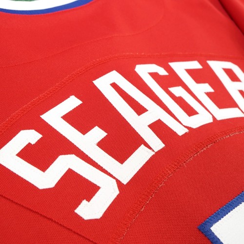 Corey Seager 1984 Texas Rangers Cooperstown Men's Alt Red Throwback Jersey - Picture 5 of 9