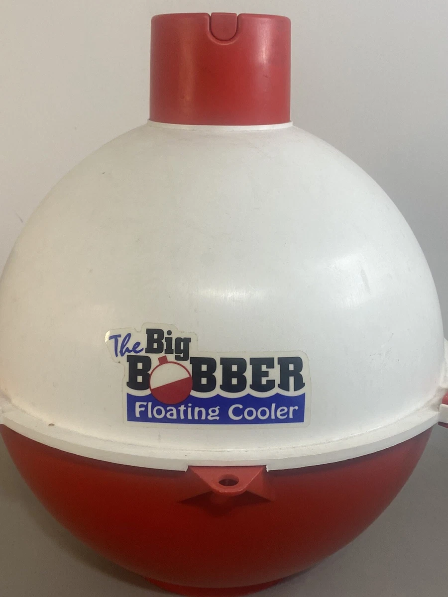 The Big Bobber Floating Cooler, White/Red