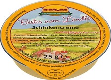 (21,98€/kg) Siedler Schinkencreme 24x25g Wurst albfood Portionen