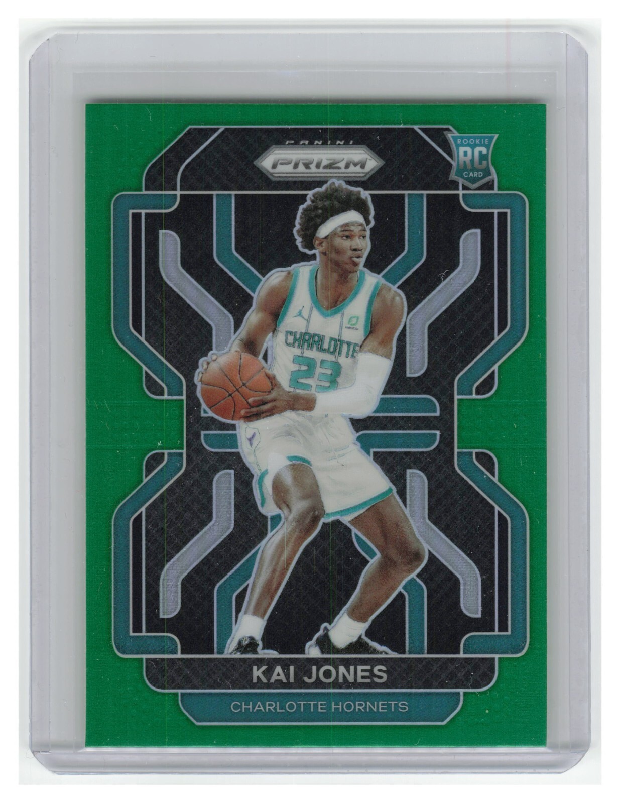 KAI JONES RC 2021-22 Panini PRIZM GREEN Parallel ROOKIE Charlotte HORNETS #323