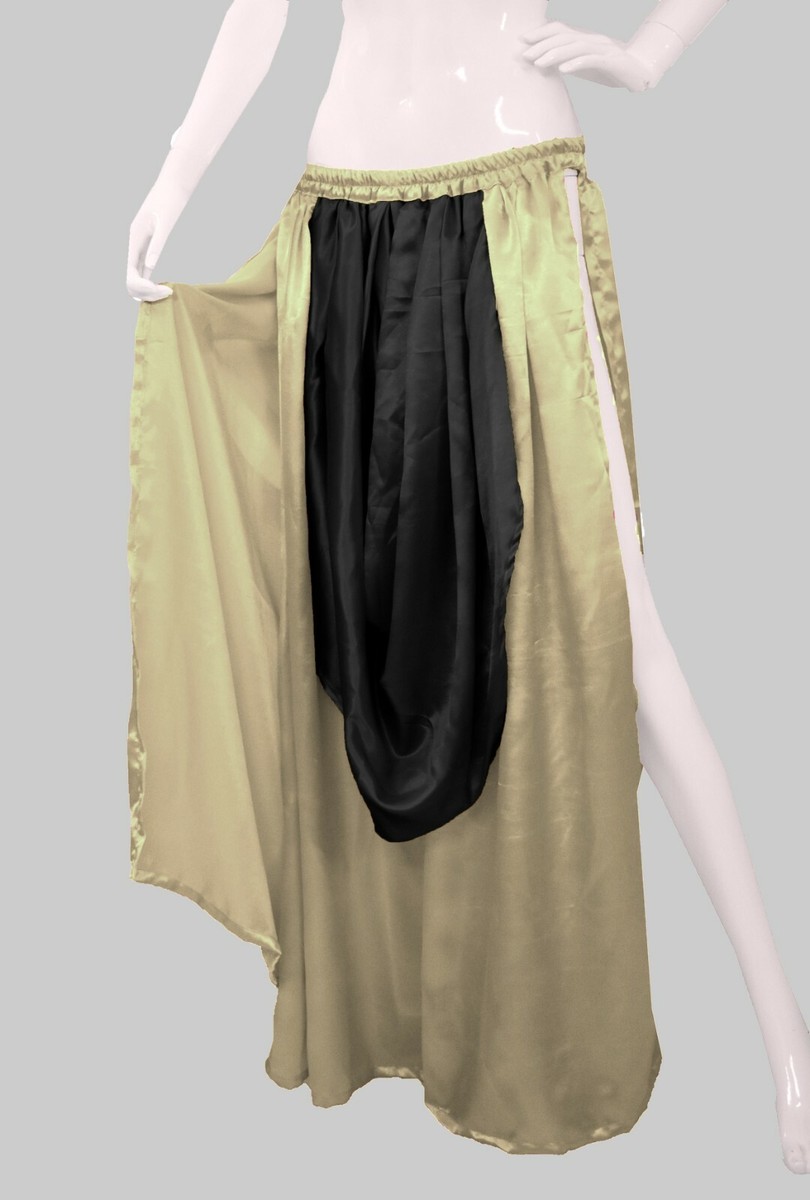 ビアズリー袖パフGジャンDouble Satin Panel Skirt / Rosarymoon 