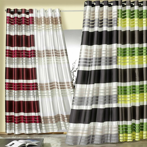 Gardine Vorhang Ösenschal blickdicht Dekoschal modern chic schöner Fall Typ201