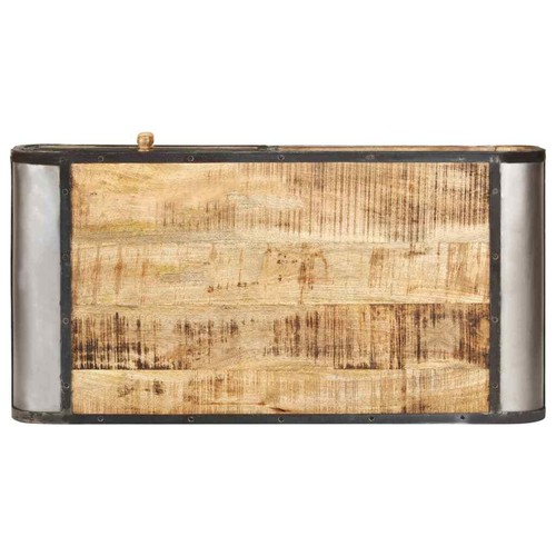 2400931 Tavolino da Salotto soldes 100x50x35 cm in Legno Massello di Mango